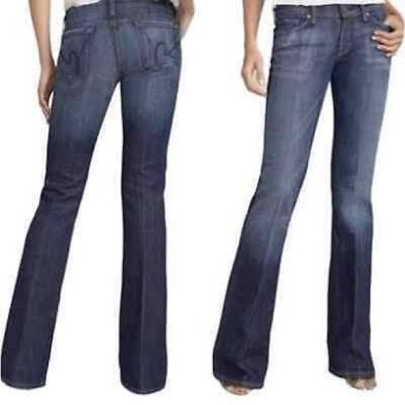 Y2K Citizens Of Humanity Ingrid 002 Low Rise Flare Stretch Denim Jeans - Picture 2 of 12